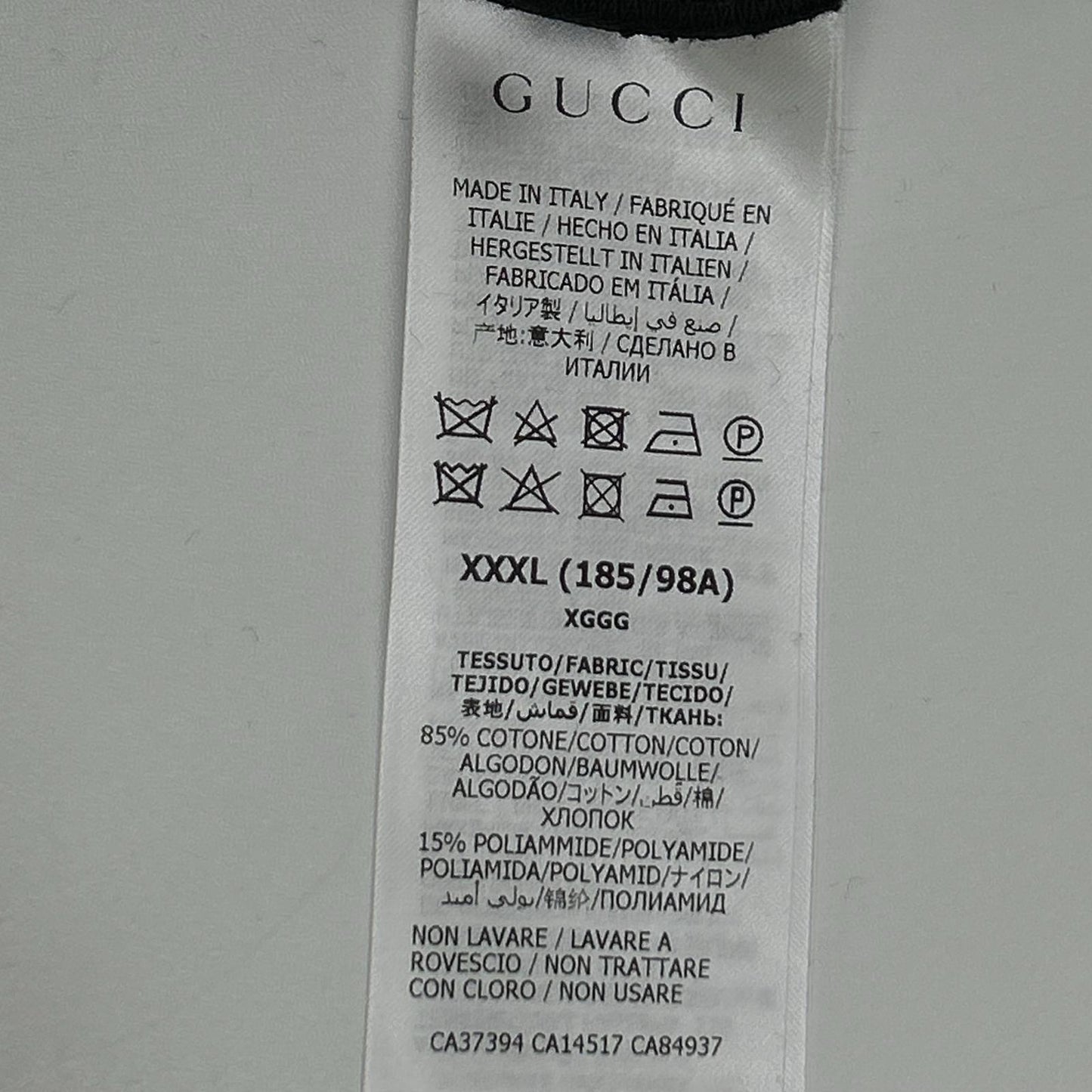 GUCCI Velour Track Joggers Black Size 3XL