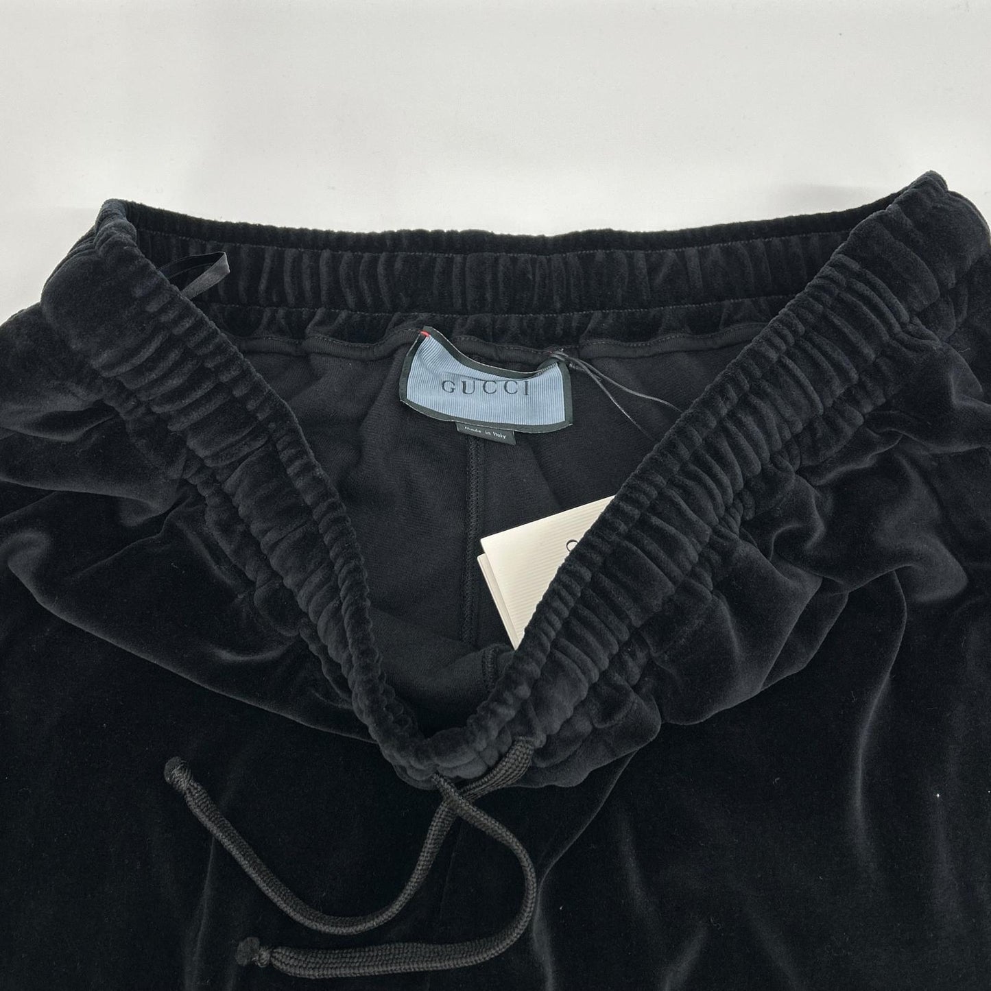 GUCCI Velour Track Joggers Black Size 3XL