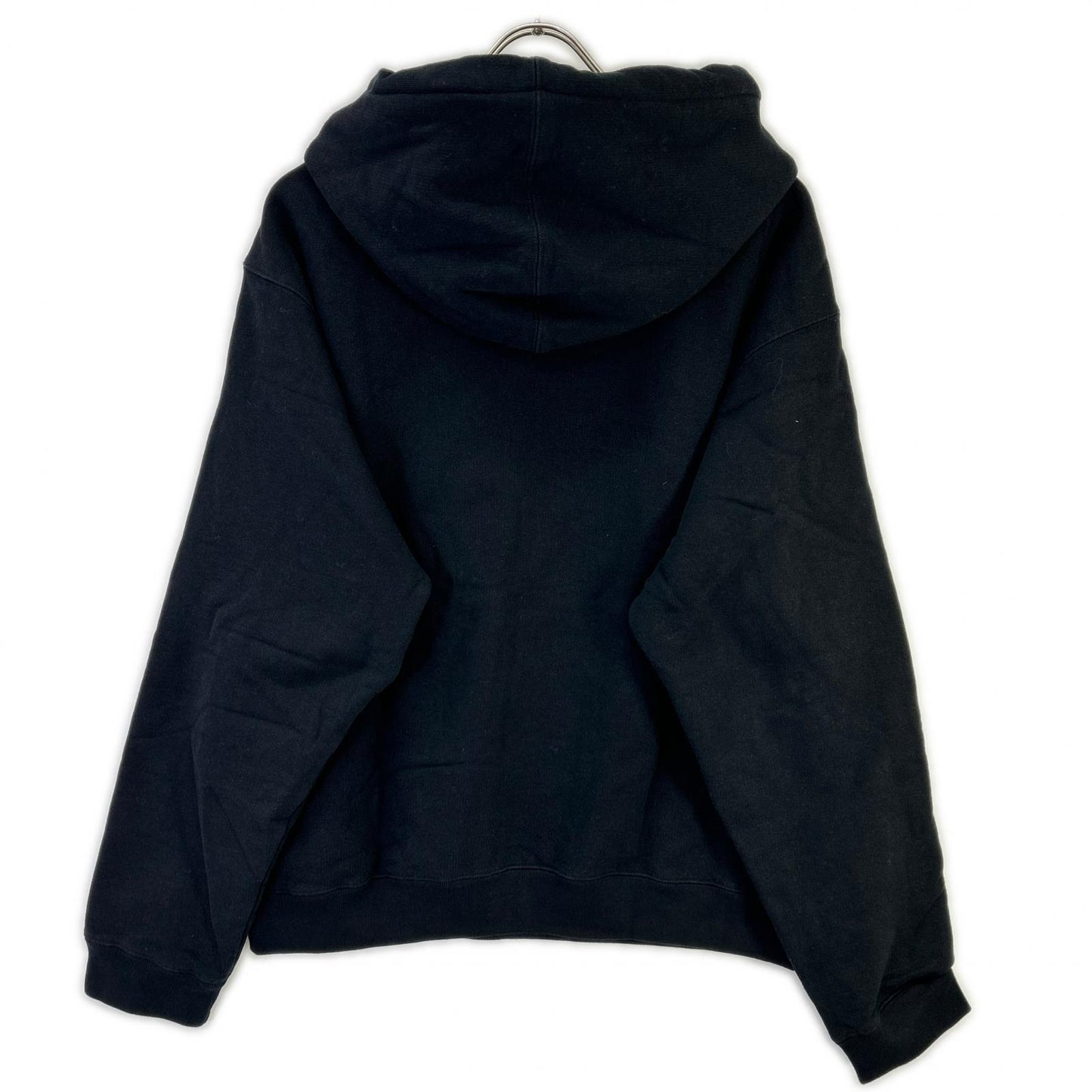GUCCI Web Stripe Logo Print Hoodie Black Size M