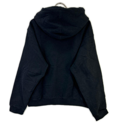 GUCCI Web Stripe Logo Print Hoodie Black Size M