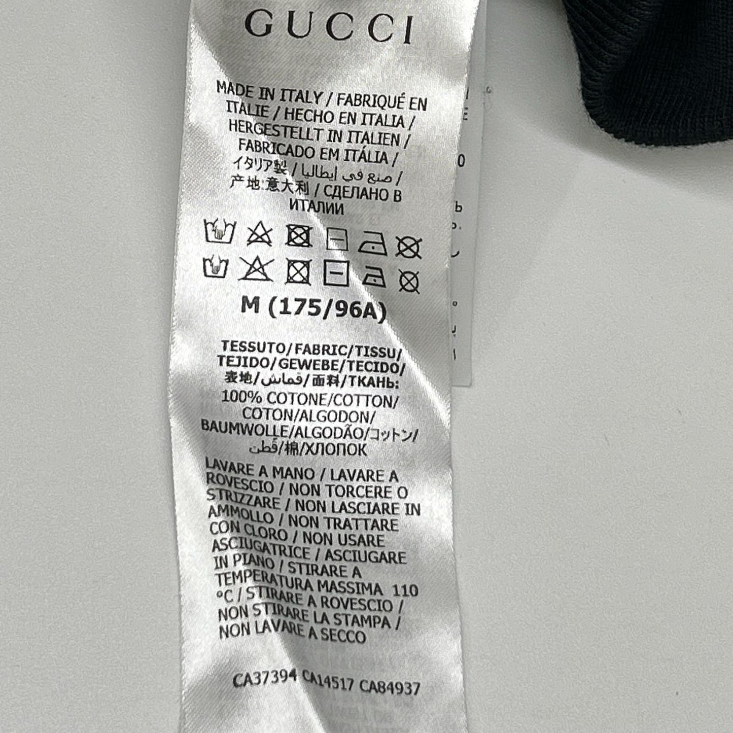 GUCCI Web Stripe Logo Print Hoodie Black Size M