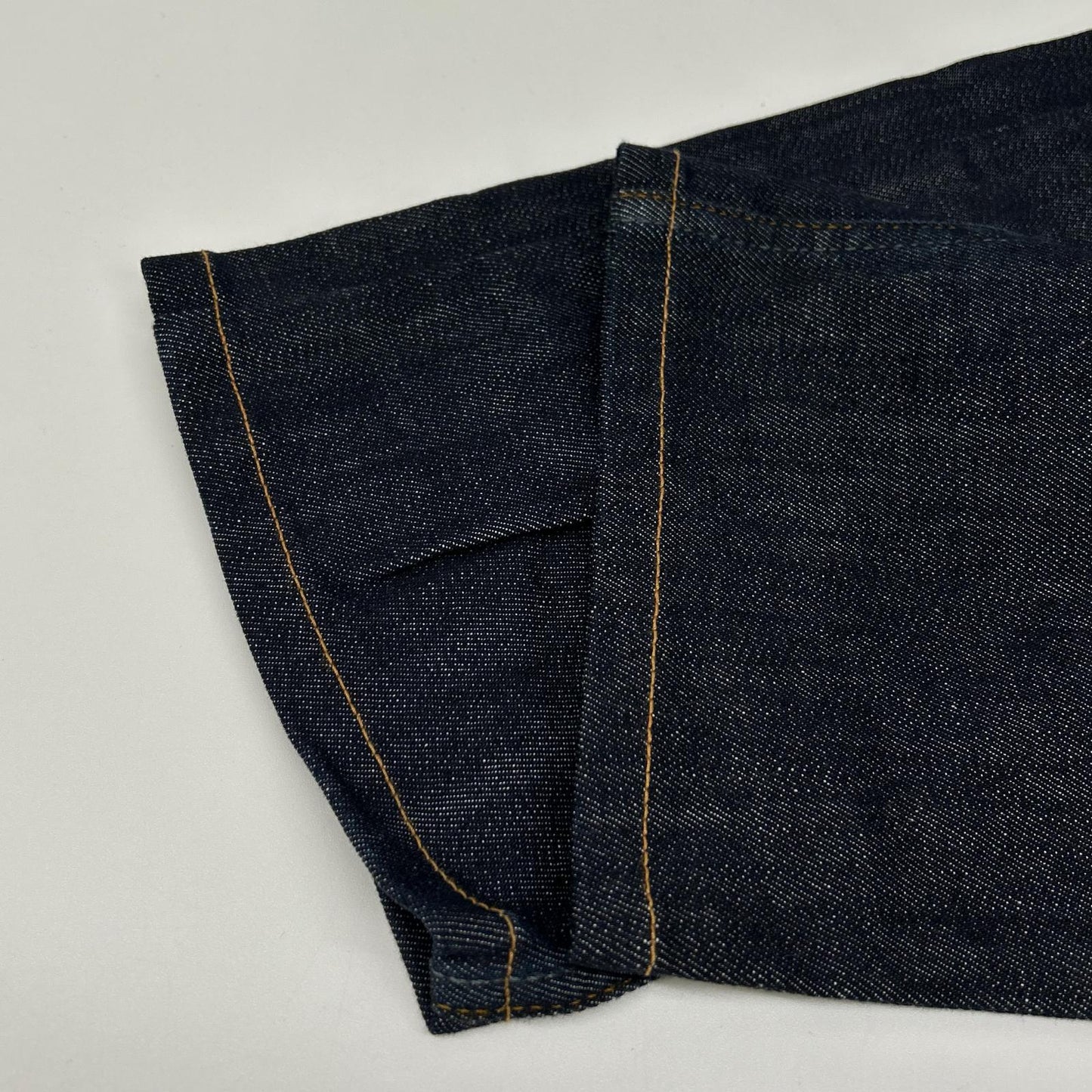 GUCCI Indigo Leather Patch Straight Jeans Size 30