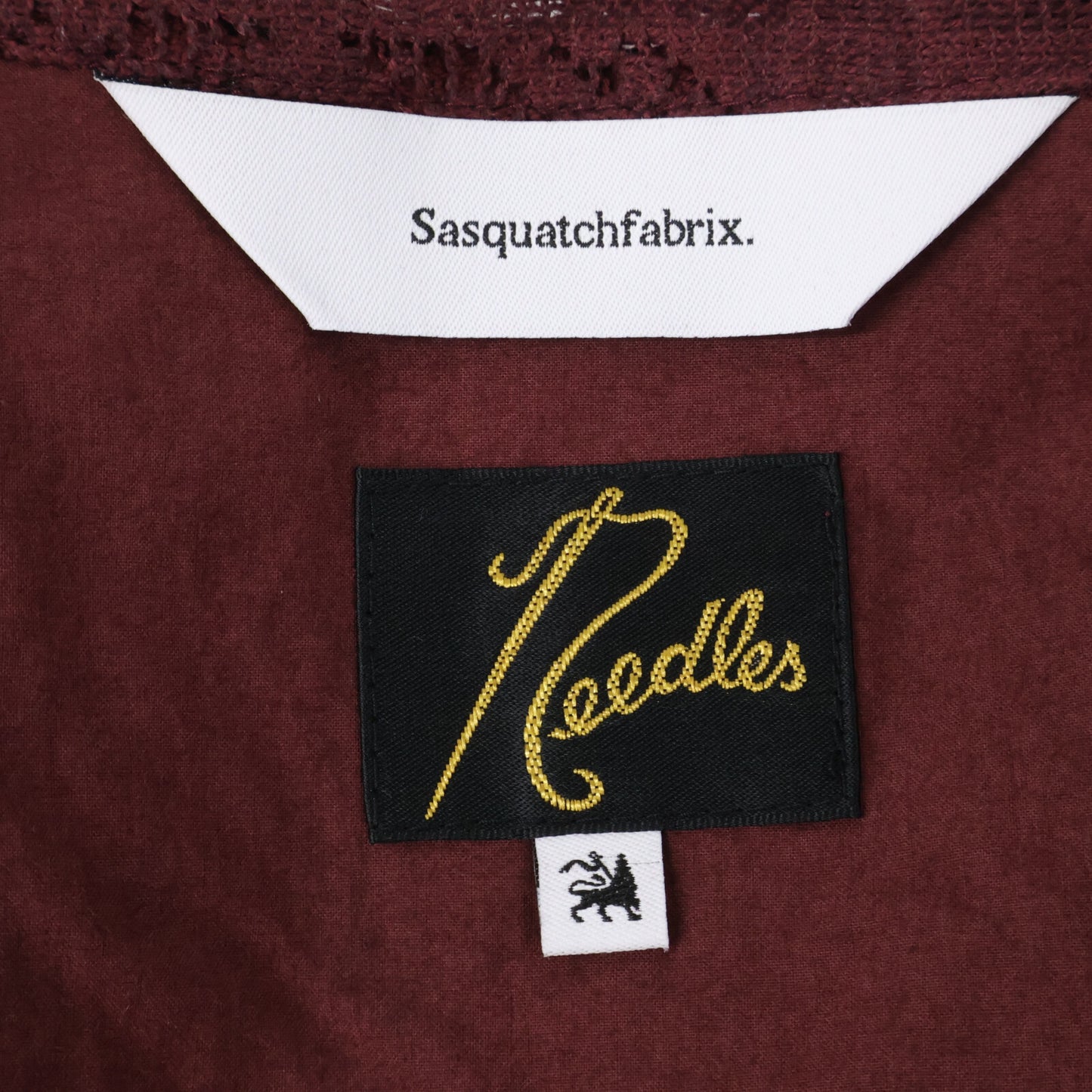 SASQUATCHfabrix. 23AW xNeedles Lion Jacket Bordeaux Size L