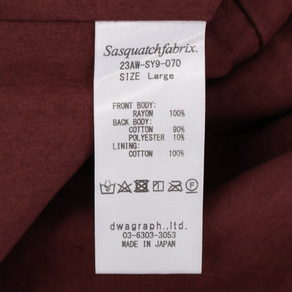 SASQUATCHfabrix. 23AW xNeedles Lion Jacket Bordeaux Size L