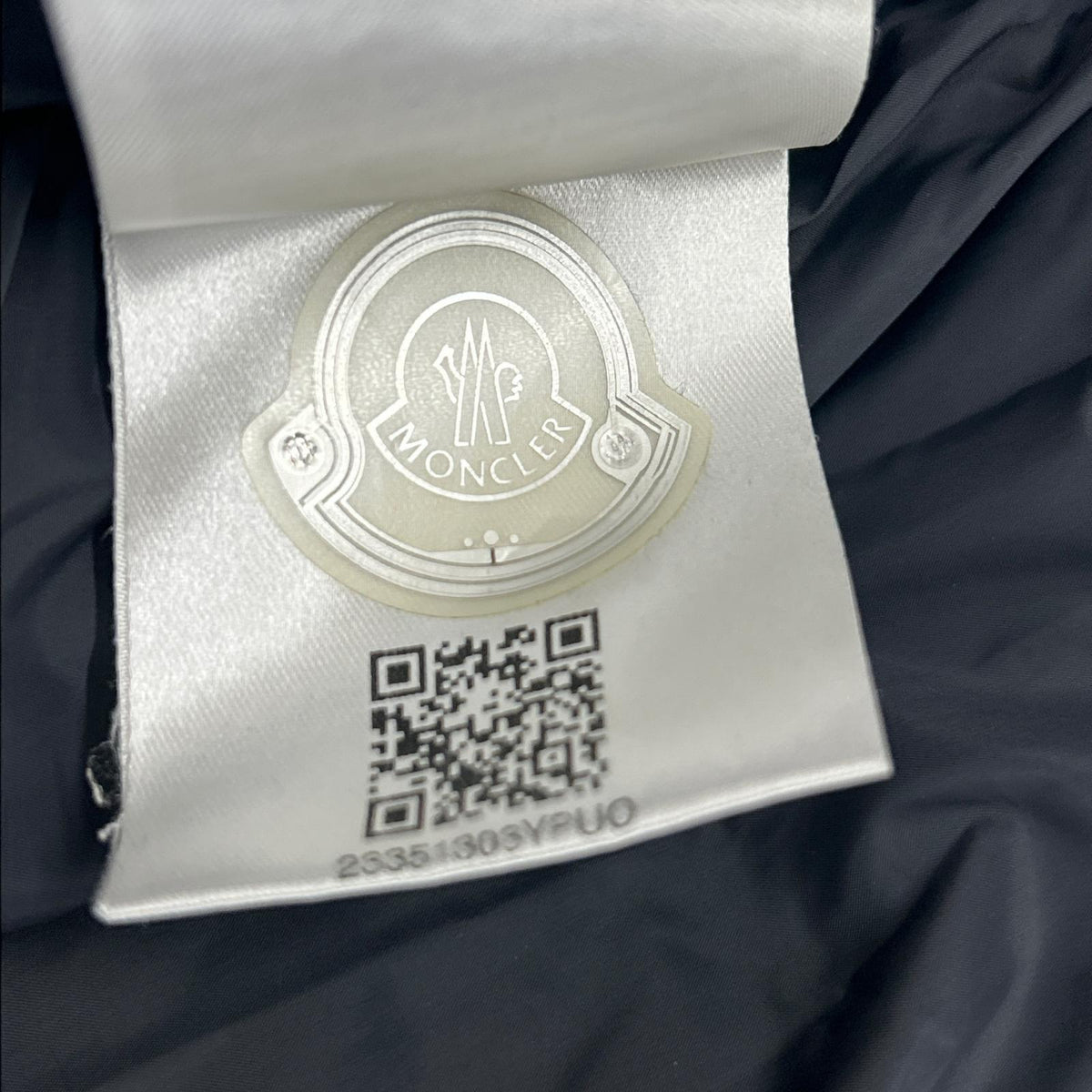 MONCLER RYAN Navy Wool Trim Hooded Down Jacket Size 3