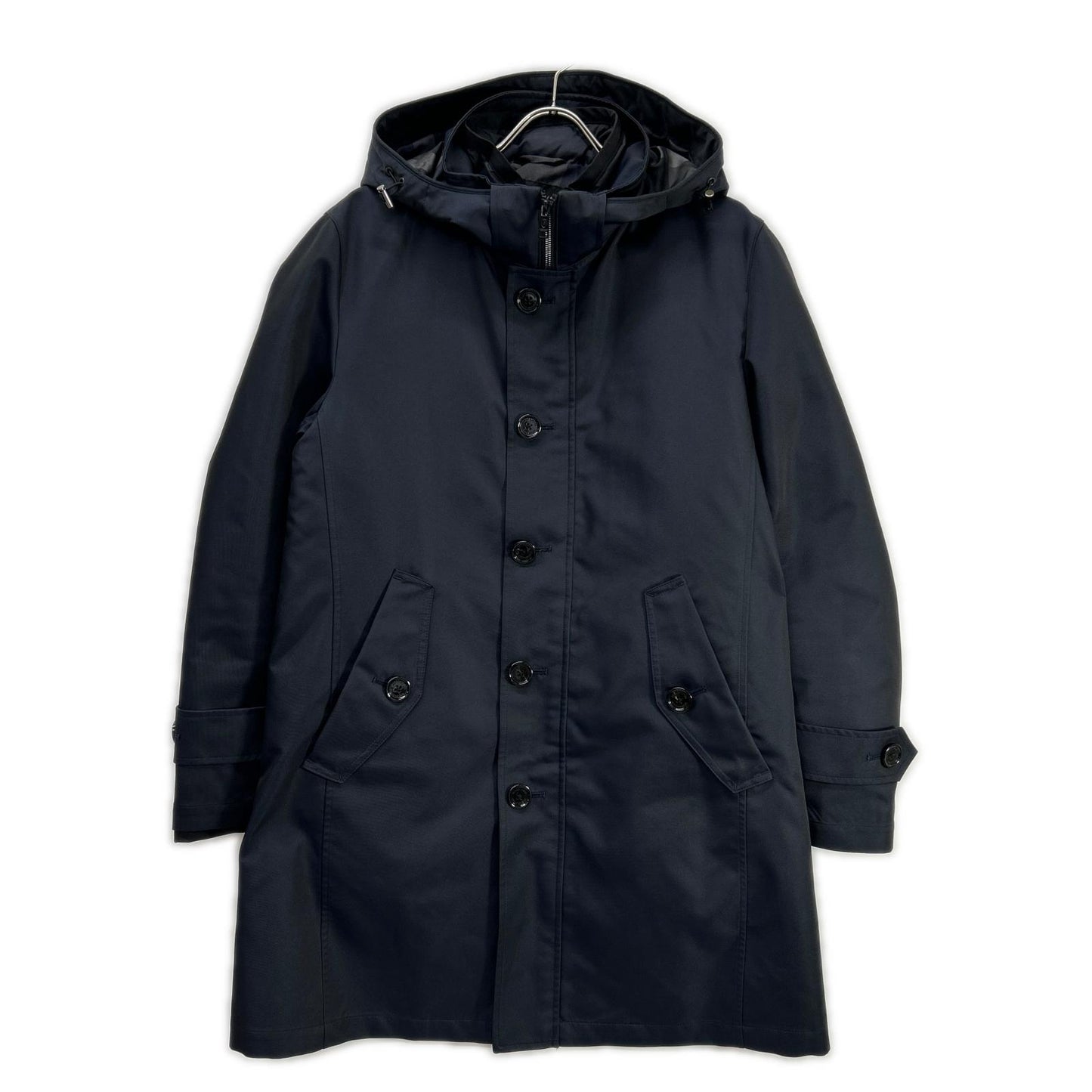 BLACK LABEL CRESTBRIDGE Hooded Double Hoodie Navy Size L