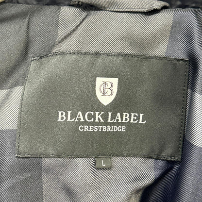 BLACK LABEL CRESTBRIDGE Hooded Double Hoodie Navy Size L