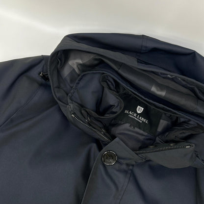 BLACK LABEL CRESTBRIDGE Hooded Double Hoodie Navy Size L