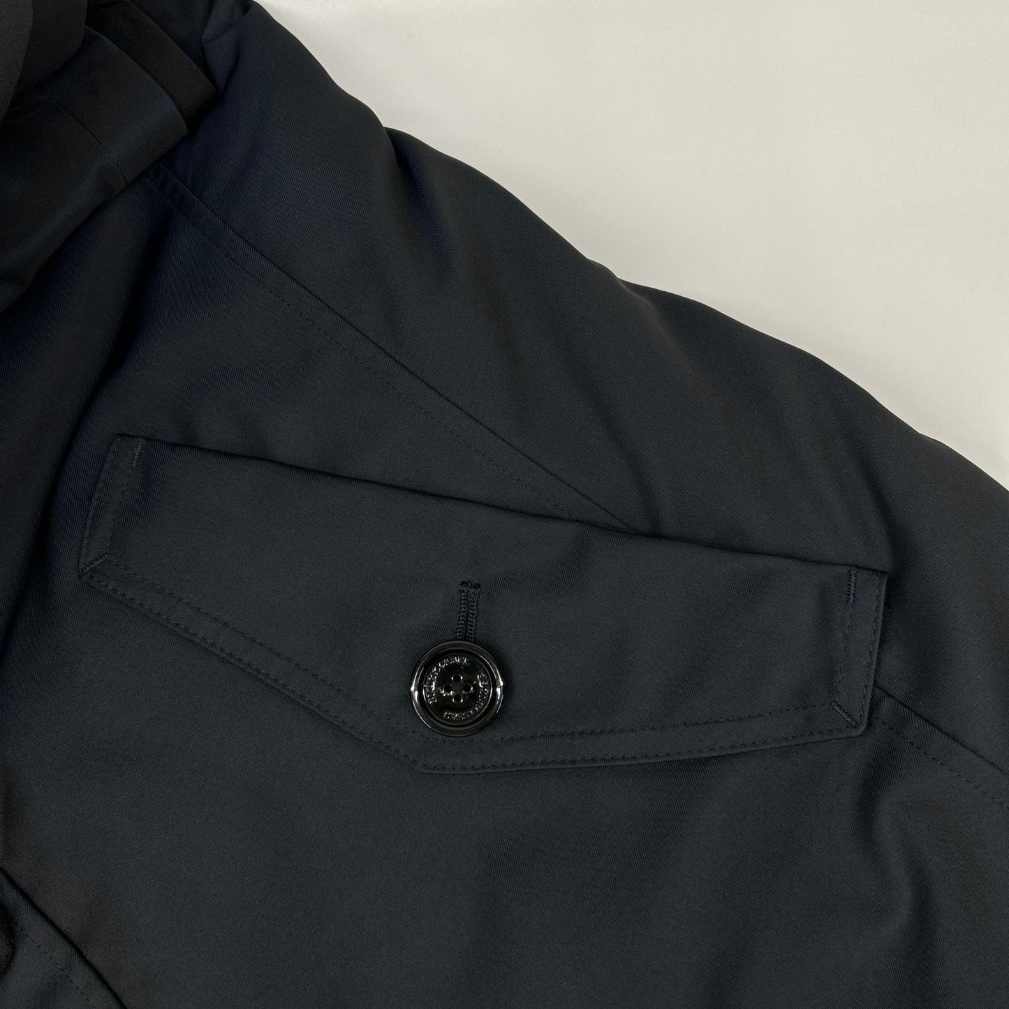 BLACK LABEL CRESTBRIDGE Hooded Double Hoodie Navy Size L