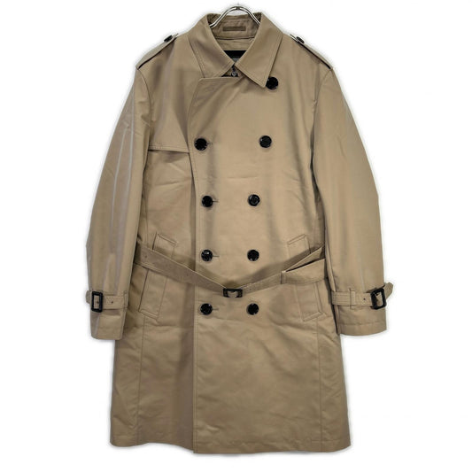 BLACK LABEL CRESTBRIDGE Check Liner Coat Beige Size LL