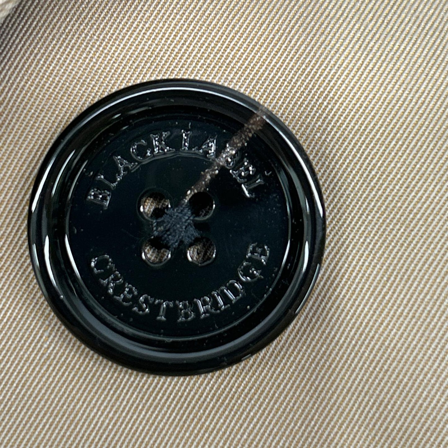 BLACK LABEL CRESTBRIDGE Check Liner Coat Beige Size LL