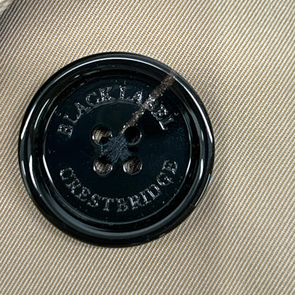 BLACK LABEL CRESTBRIDGE Check Liner Coat Beige Size LL