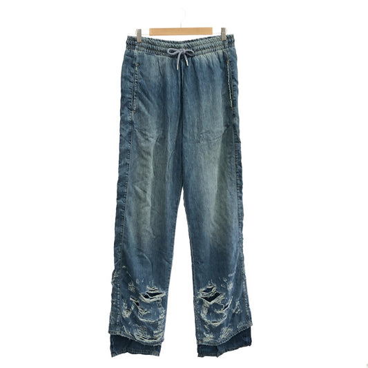 DIESEL Blue Distressed Denim Jeans Size L