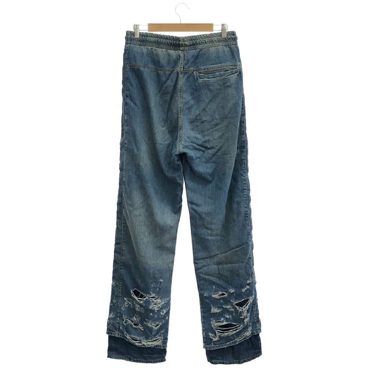 DIESEL Blue Distressed Denim Jeans Size L