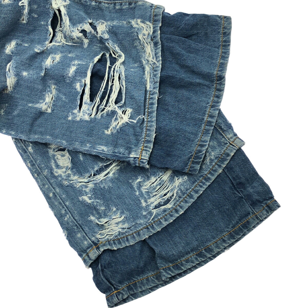 DIESEL Blue Distressed Denim Jeans Size L