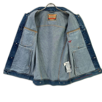 DIESEL D-BARCY-SM Blue Denim Vest Size M