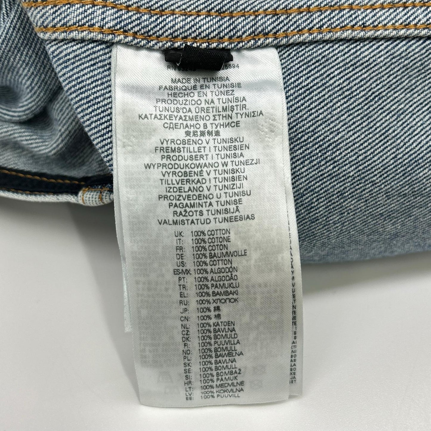 DIESEL D-BARCY-SM Blue Denim Vest Size M