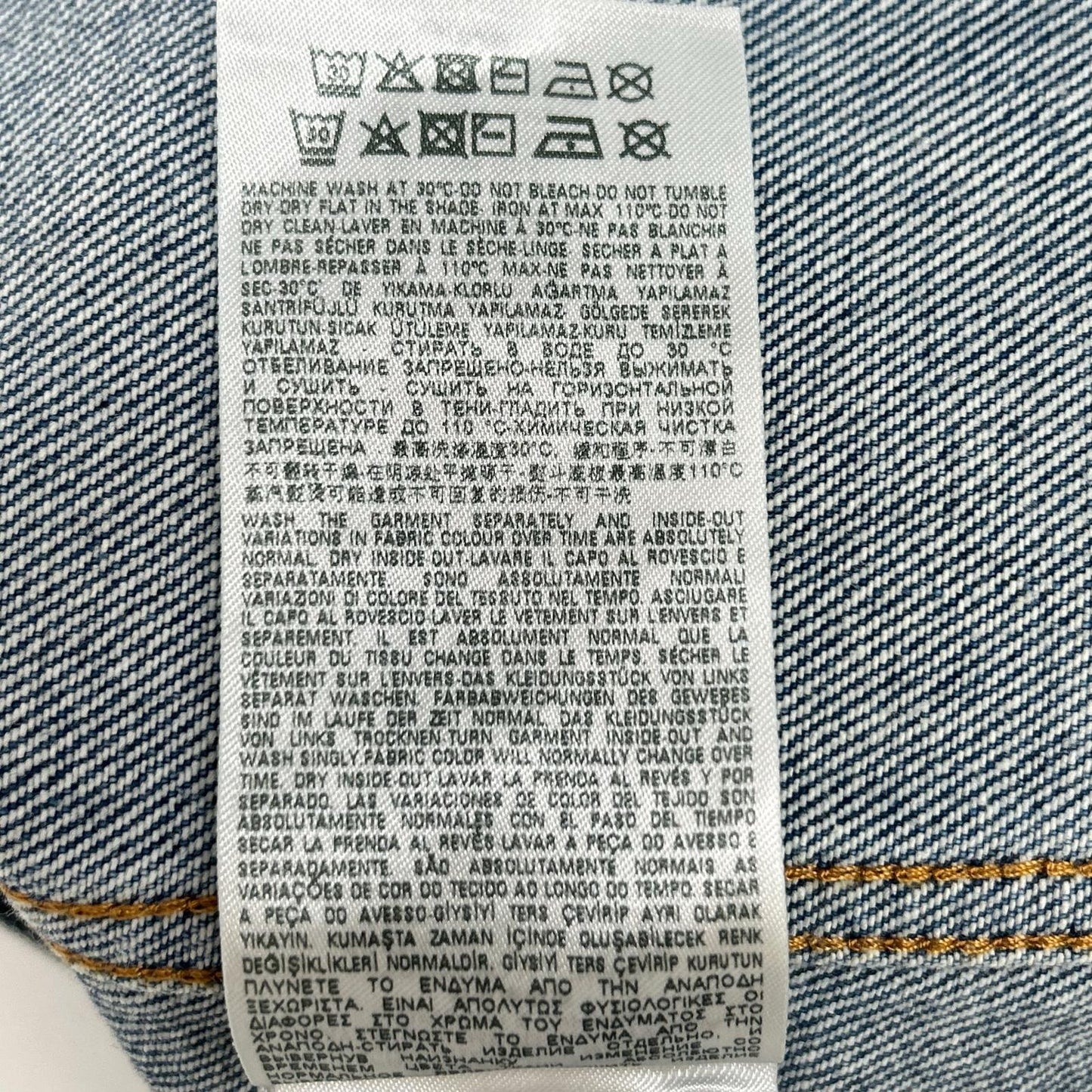 DIESEL D-BARCY-SM Blue Denim Vest Size M