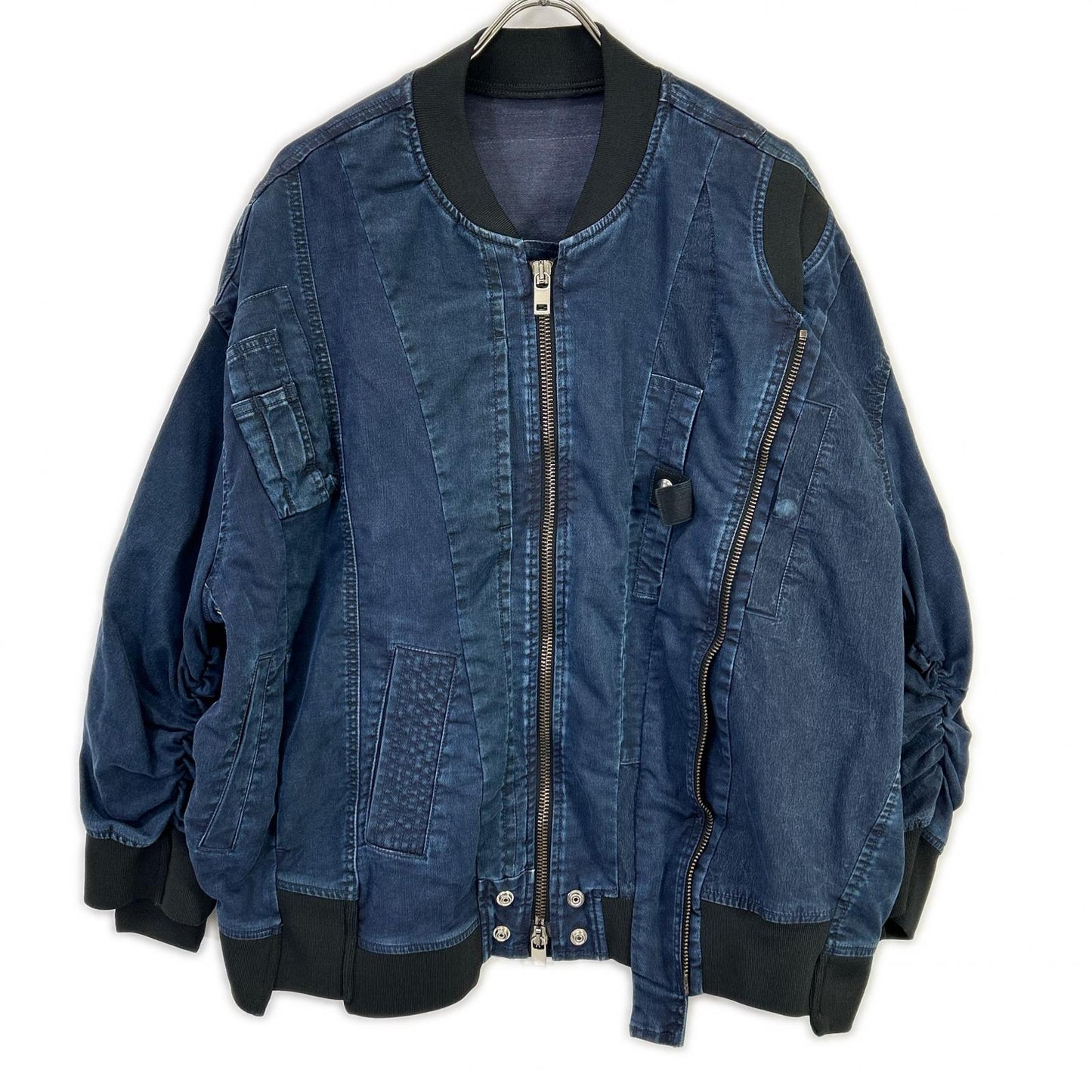 DIESEL D-FRANKIE-SP Zip Military Jacket Indigo Size XS