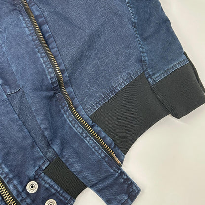 DIESEL D-FRANKIE-SP Zip Military Jacket Indigo Size XS