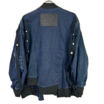 DIESEL D-FRANKIE-SP Zip Military Jacket Indigo Size XS
