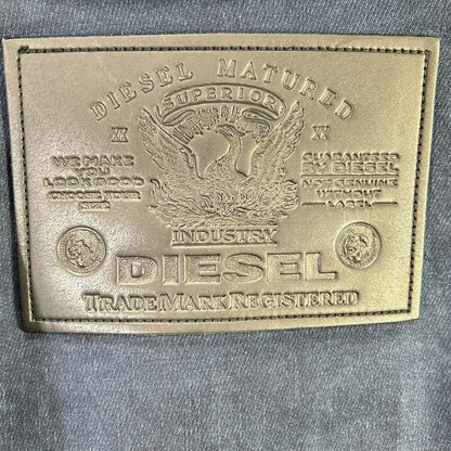 DIESEL D-FRANKIE-SP Zip Military Jacket Indigo Size XS