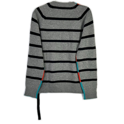 DIESEL Bleached Crewneck Knit Sweater Multi-color Size M