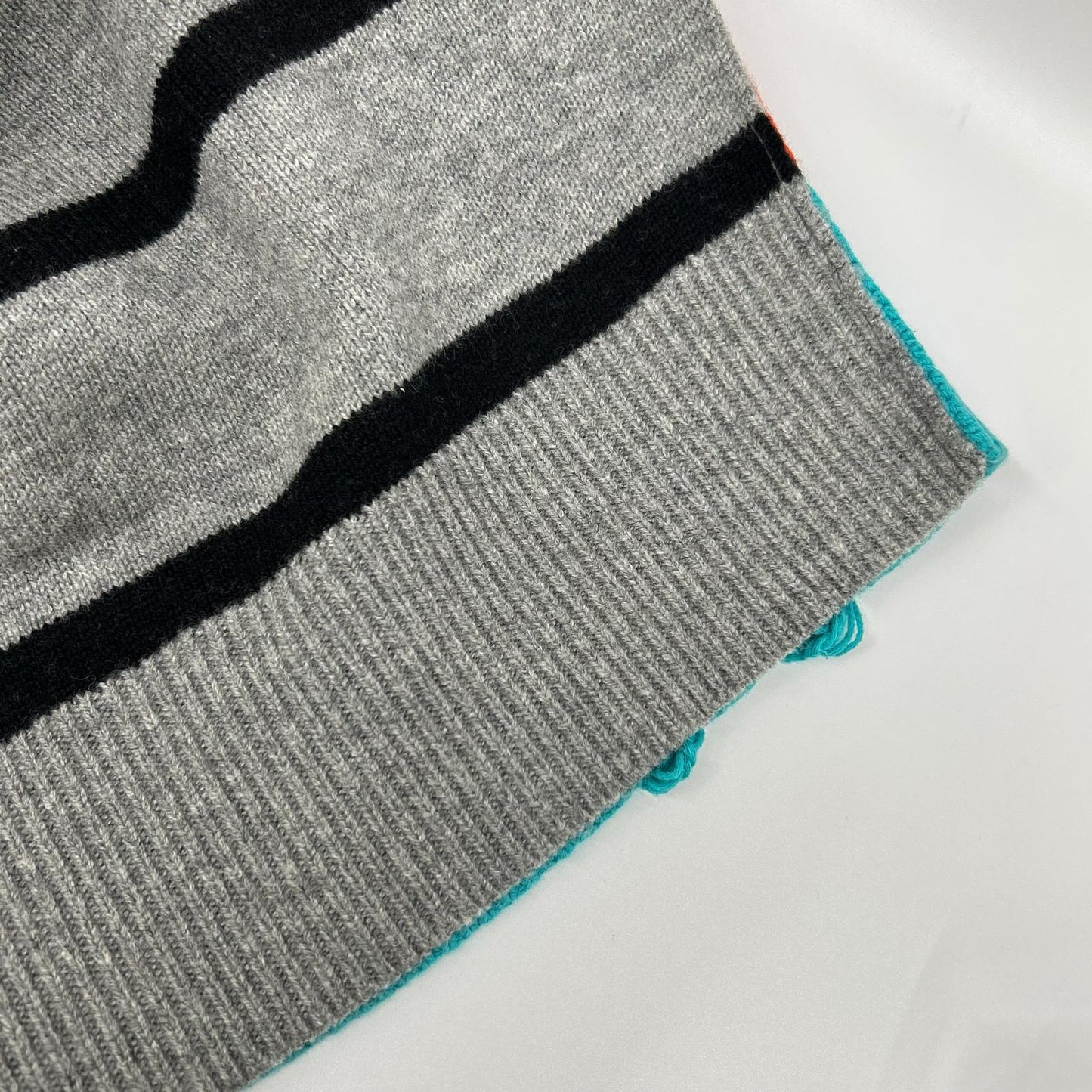 DIESEL Bleached Crewneck Knit Sweater Multi-color Size M