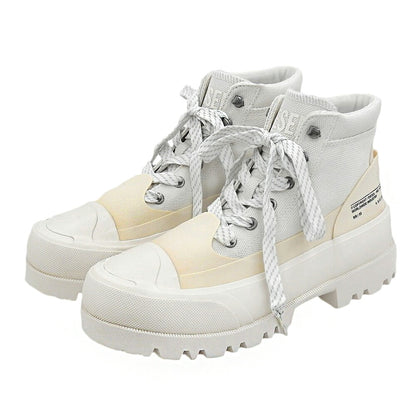 DIESEL D-HIKO BT X Low-Cut Boots Ivory Size 7.5(US)