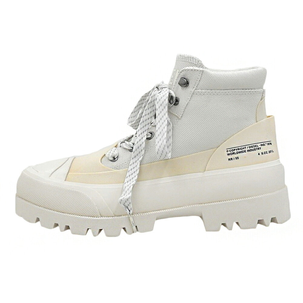 DIESEL D-HIKO BT X Low-Cut Boots Ivory Size 7.5(US)