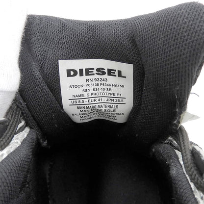 cm Y DIESEL S-PROTOTYPE P1 Sneakers Black/White Size 8.5(US)