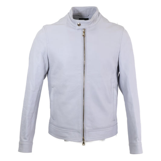 EMMETI JURI SP CERVO Deerskin Leather Jacket Blue Size 44