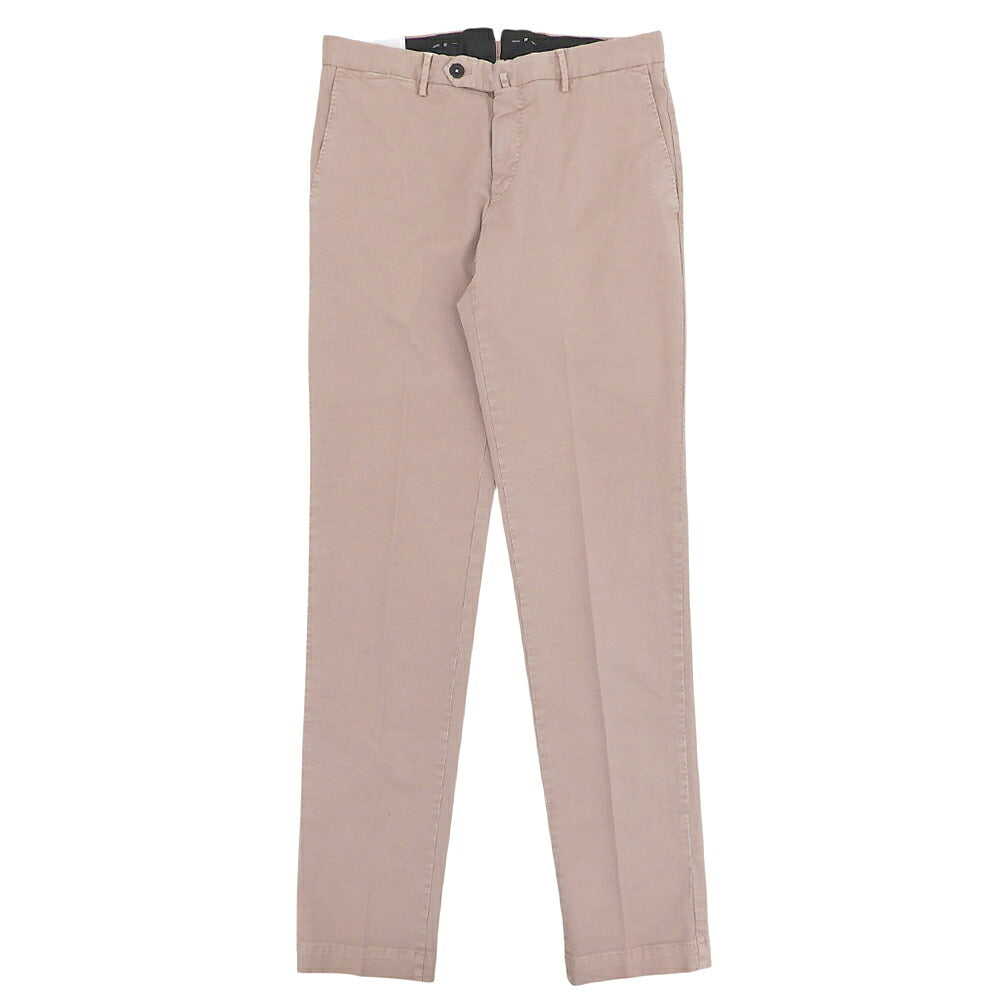 PT TORINO Stretch Cotton Chemical Wash Pink Beige Pants Size 46