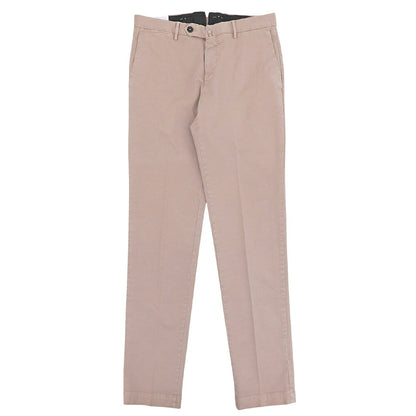PT TORINO Stretch Cotton Chemical Wash Pink Beige Pants Size 46