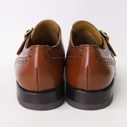 REGAL Leather Brogue Single Monkstrap Shoes Brown Sneakers Size 26