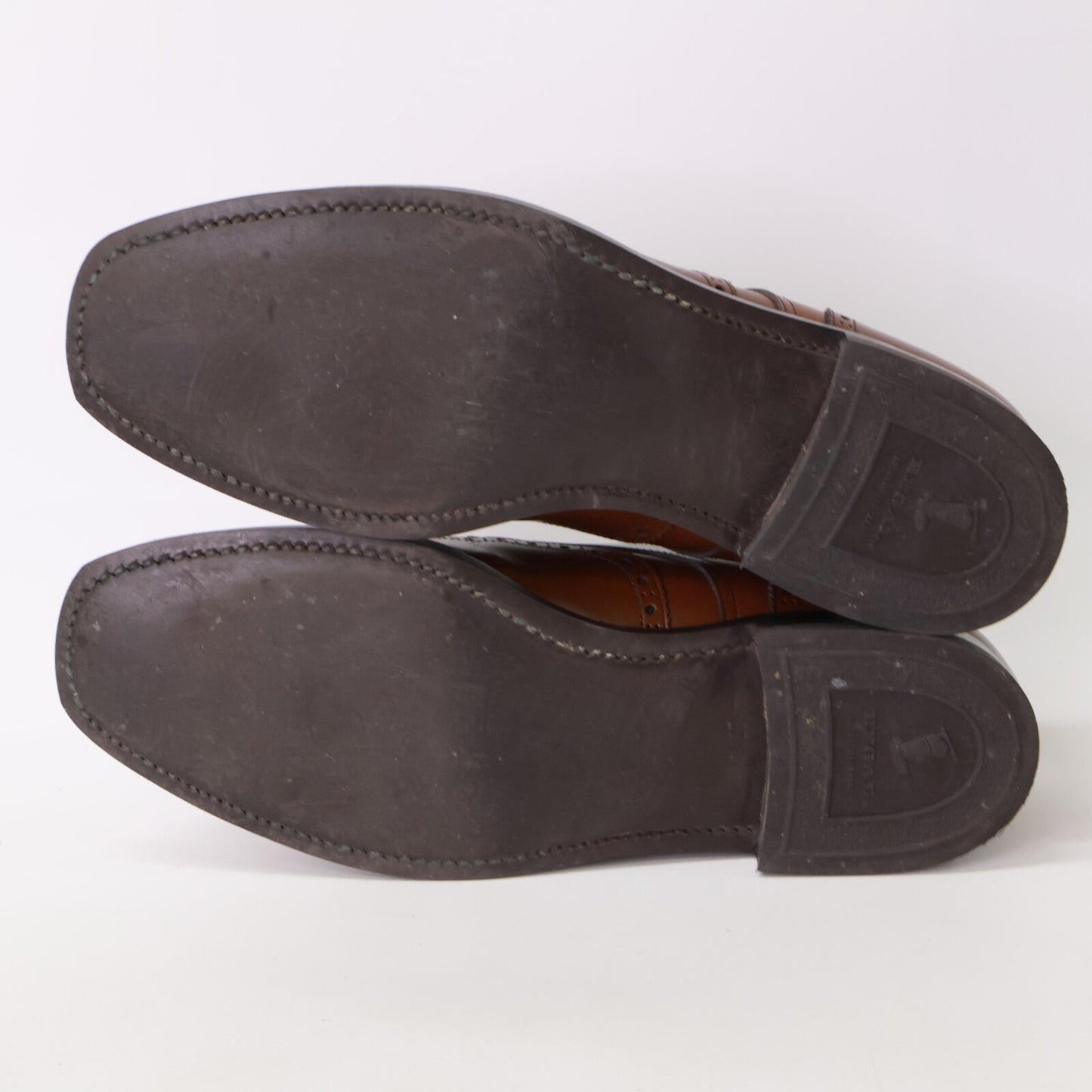REGAL Leather Brogue Single Monkstrap Shoes Brown Sneakers Size 26