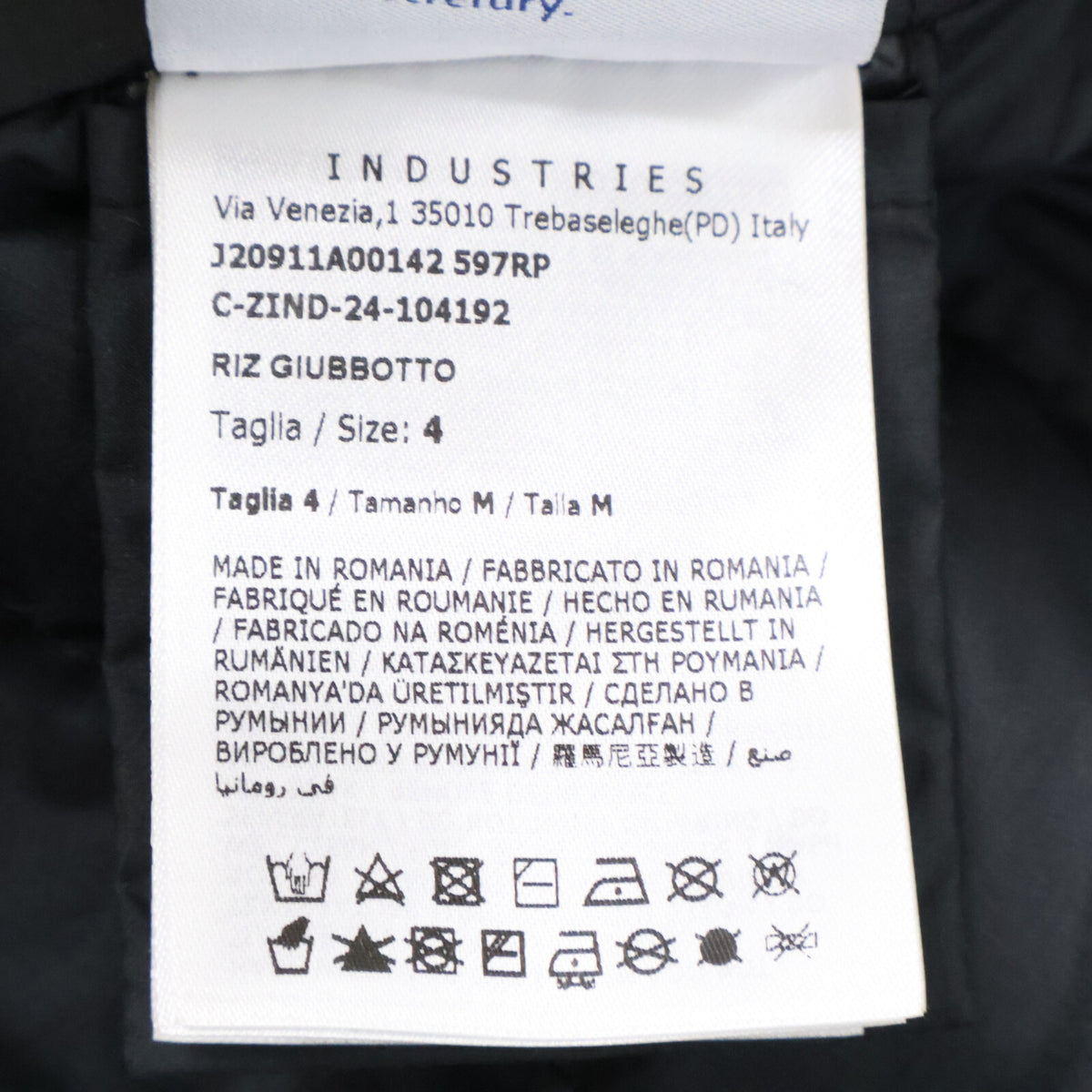 MONCLER 24AW Riz Hooded Down Jacket Black Size 4
