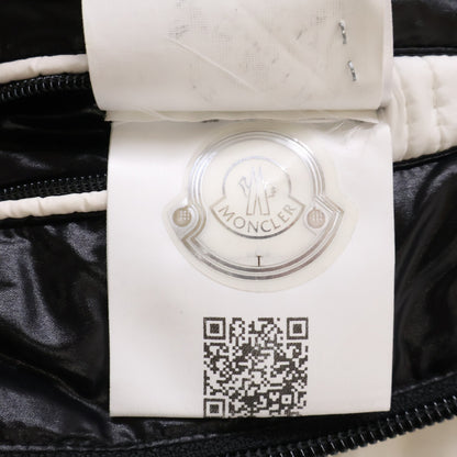 MONCLER MAURES Half-Logo Hooded Down Jacket Size 1