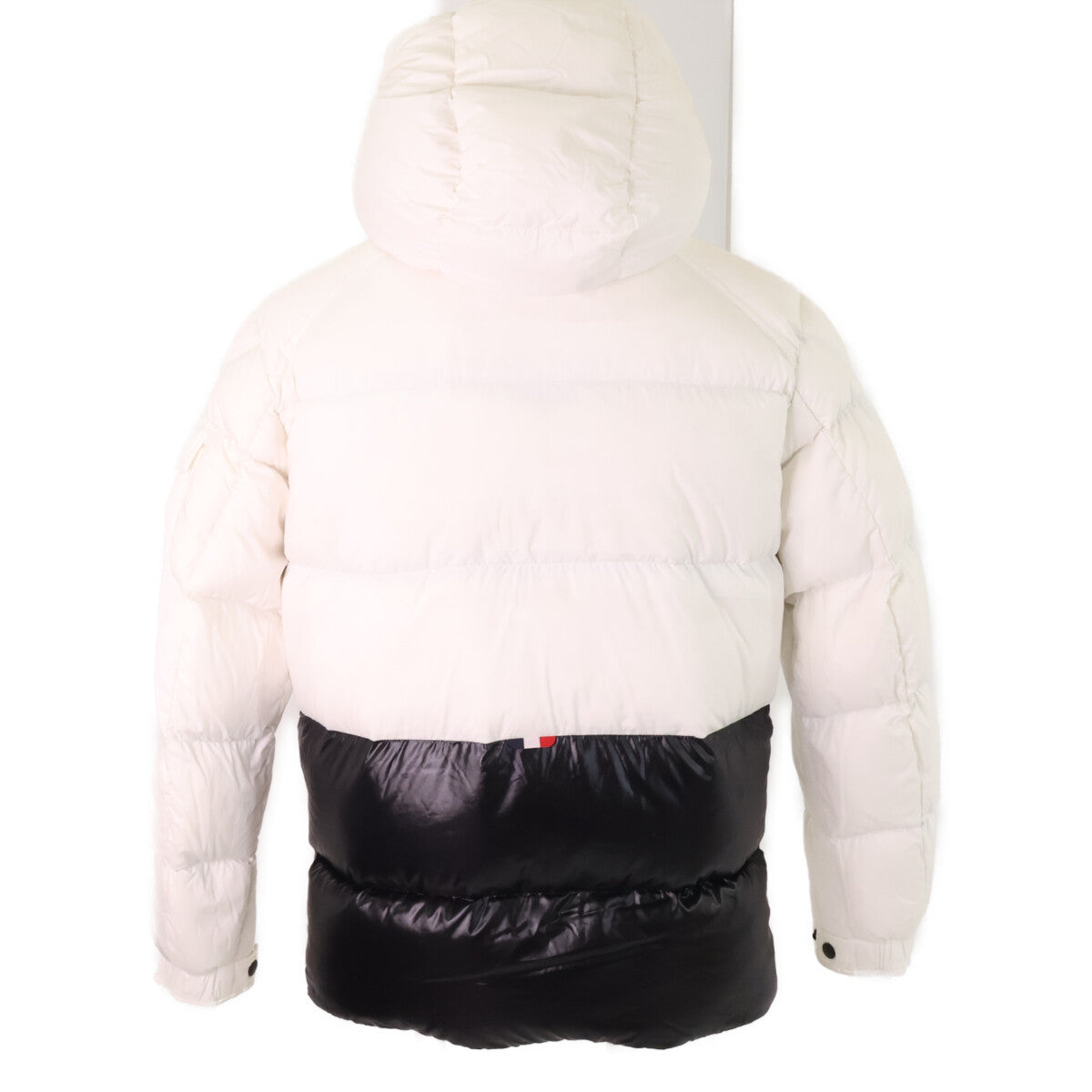 MONCLER MAURES Half-Logo Hooded Down Jacket Size 1