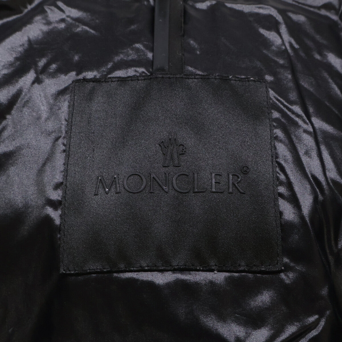 MONCLER MAURES Half-Logo Hooded Down Jacket Size 1