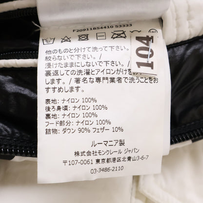 MONCLER MAURES Half-Logo Hooded Down Jacket Size 1