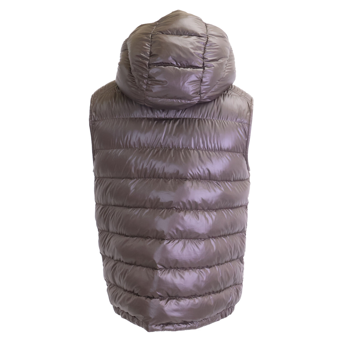 MONCLER 24AW BARANT Tech Nylon Double Hood Vest Brown Size 2