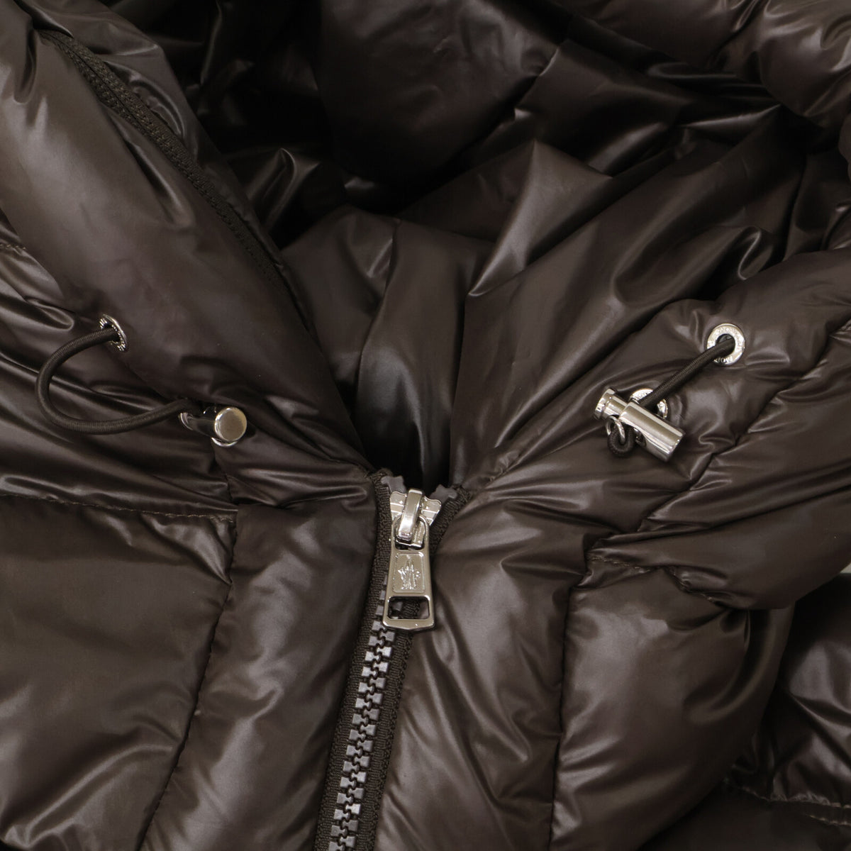 MONCLER 24AW BARANT Tech Nylon Double Hood Vest Brown Size 2