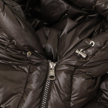 MONCLER 24AW BARANT Tech Nylon Double Hood Vest Brown Size 2