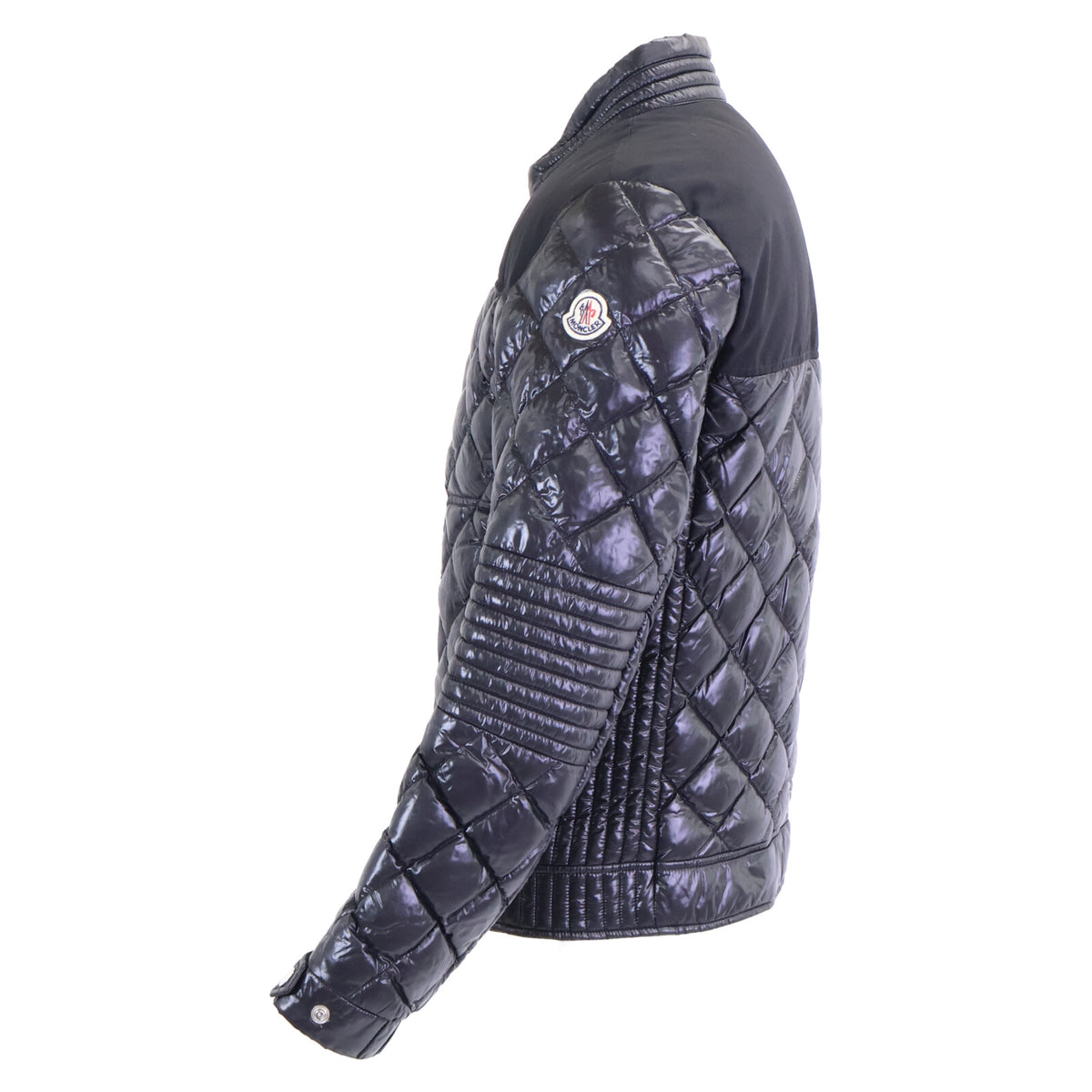 MONCLER VERAN Quilted Riders Nylon Down Jacket Black Size 1