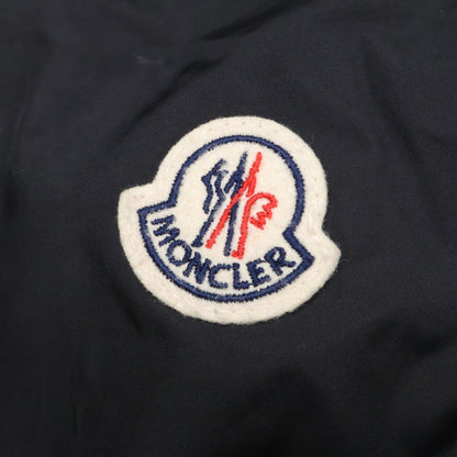 MONCLER Necker Tricolor Line Hooded Down Jacket Black Size 1