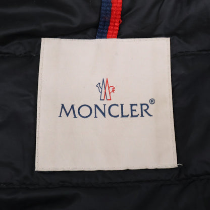 MONCLER Necker Tricolor Line Hooded Down Jacket Black Size 1