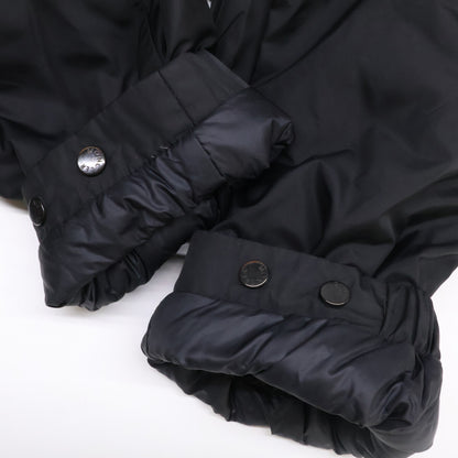MONCLER Necker Tricolor Line Hooded Down Jacket Black Size 1