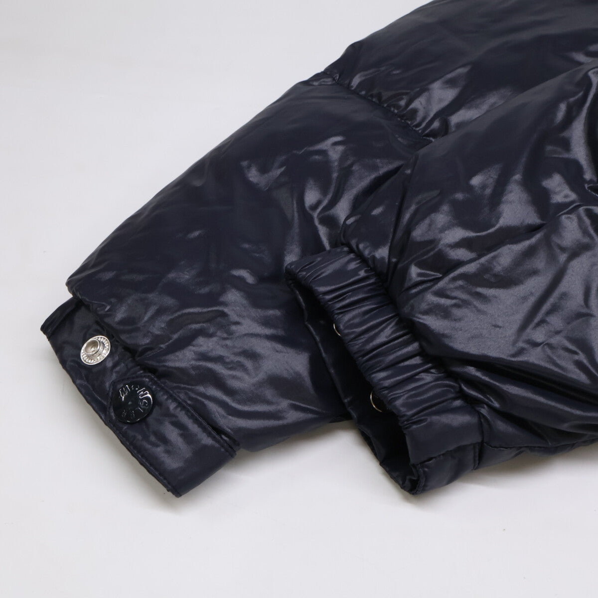 MONCLER CHARTREUSE Rubber Logo Jacket Navy/White Size 2