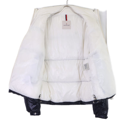 MONCLER CHARTREUSE Rubber Logo Jacket Navy/White Size 2